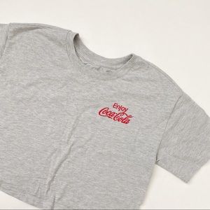 Coca Cola Gray Crop Top